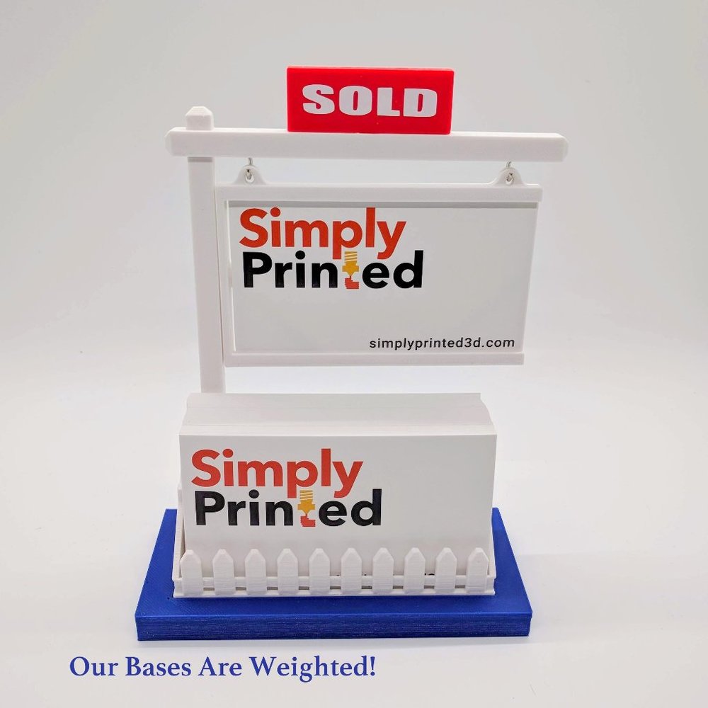 COPY - Blue Real Estate Hanging Card Holder-Displ…